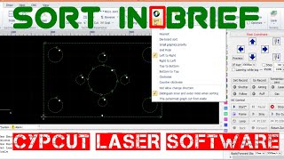 Sort in Cypcut LASER Cutting Machine - Sort function in Brief | #Cypcut in Hindi Part - 9 |