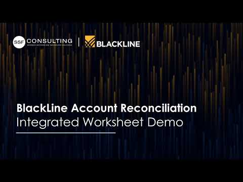 BlackLine Account Reconciliation Demo: Integrated Worksheet