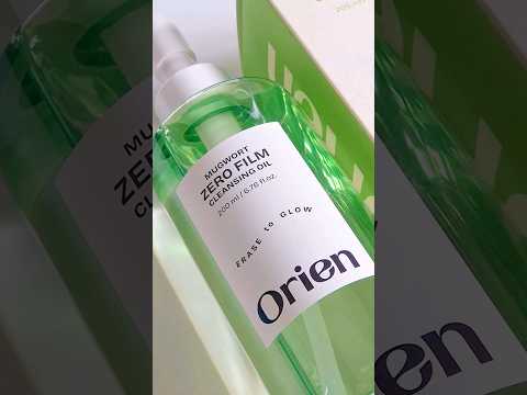 removed waterproof mascara without making my vision blurry 👀💚 #orien mugwort zero film cleansing oil