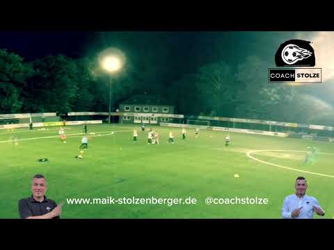 Fussballtraining: Spielform - 7 gegen 4 Im Block verteidigen