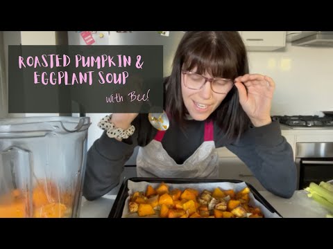 Roasted Pumpkin and Eggplant Soup