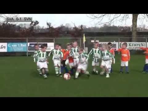 Mini's SV Aarlanderveen - SV Nieuwkoop (6-dec-2014)