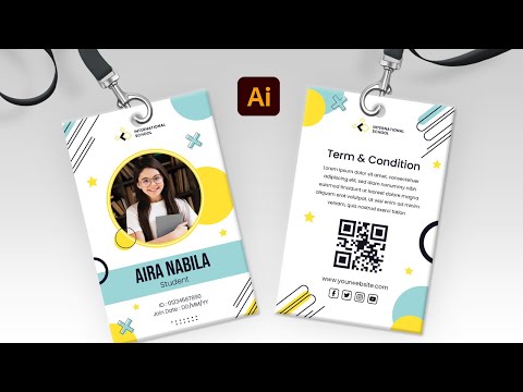 ID Card Design in Adobe Illustrator