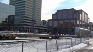 preview picture of video 'CN trains #408 & 407 Dartmouth Nova Scotia 7 February 2011'