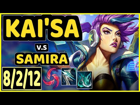 YUUKI60 (KAI'SA) vs SAMIRA - 8/2/12 KDA BOTTOM ADC GAMEPLAY - EUW Ranked DIAMOND