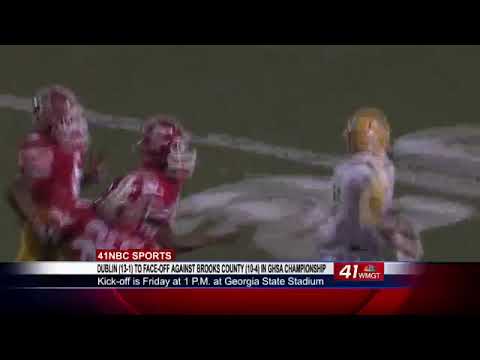 Dublin playing in first state title game since 2006, faces Brooks County