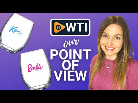 Barbie and Ken Stemless Wine Glasses Hot Pink and Blue Barbie Logo Cocktail Glasses 17 Oz - 2 Pack - WTI product video review