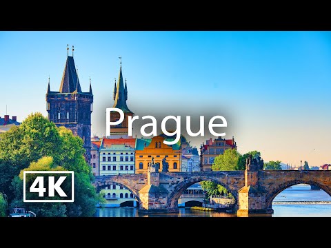 Prague 4K | City Tour with Calm Music