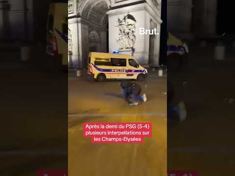 PSG-Bayern : plusieurs interpellations sur les Champs à Paris.