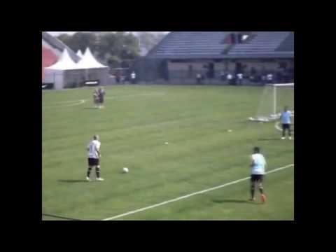 Fantastic goal #Ronaldo Da Silva# in training for #Corentias#
