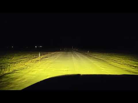 Diode Dynamics SS3 Pro Amber Fog Light Ford F150 Driving Review - Light Snow @diodedynamics