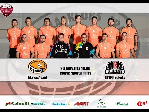 Highlights: Irlava/Avant - RTU/Rockets (florbols, 1.līga)