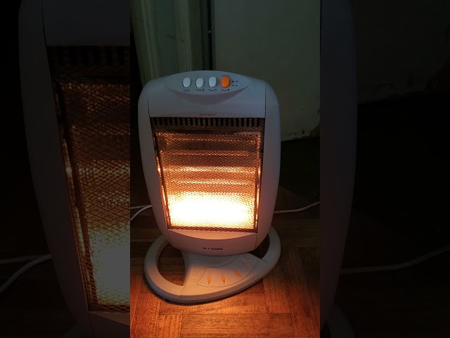 Vídeo relacionado con THINIA HOME - Estufa Eléctrica Halógena de Bajo Consumo, Movimiento Oscilante, Sensor de Protección Antivuelco, 3 Niveles de Potencia, 1200W, Diseño Portátil, Gris