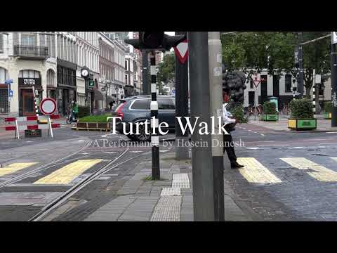 Turtle walk - A performance in streets of Rotterdam city