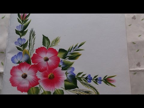 One stroke painting for beginners.One stroke painting techniques.