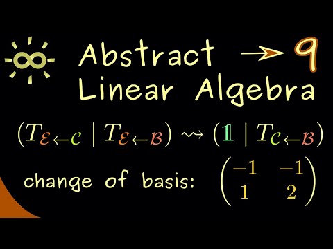 Abstract Linear Algebra 9 | Example for Change of Basis [dark version]
