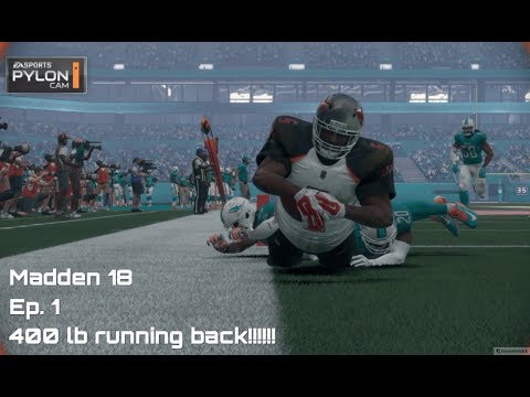Madden 18 Career Mode Ep. 1 - Cheeseburger Eddie 400lb RB