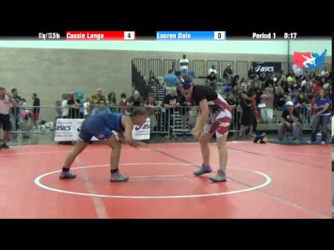 FILA Cadet 60 kg / 132.25 lbs. - Cassie Lange vs. Lauren Dale
