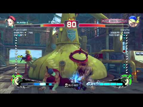 Breno Fighters(Cammy) VS D4rkThi(Yun) SSF4 AE 2012 Live