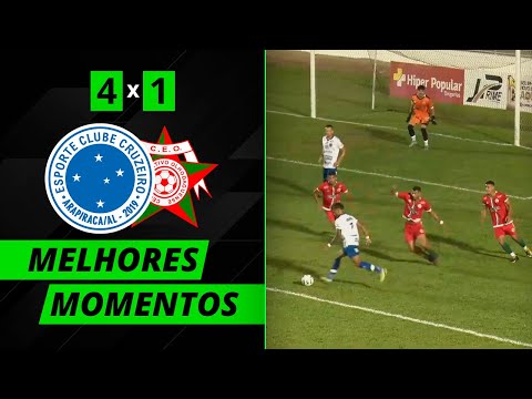 Cruzeiro-AL wins the match and scores 4 goals against CEO, who scored just 1 goal -