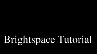 Brightspace Tutorial:  Release Conditions