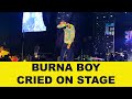 BURNA BOY CRIED ON STAGE ZIMBABWE LIVE SHOW R.I.P Sidhu Moose Wala