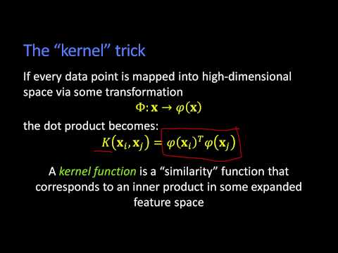 The Kernel Trick