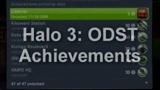 Halo 3 ODST Achievements