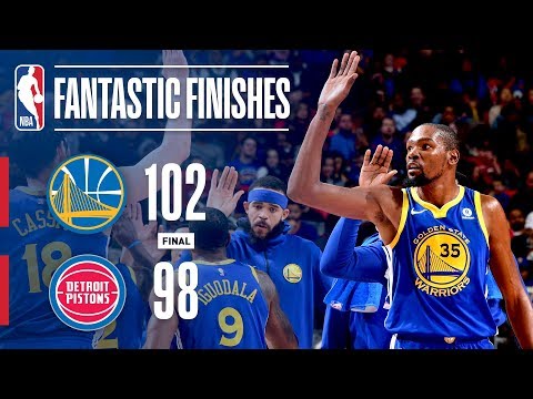 Best of the Warriors and Pistons in the Final Minutes | December 8, 2017