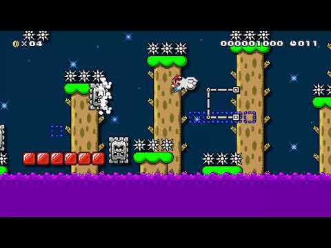 Super Mario Maker 2 20 sec speedrun: Thwomp Swamp