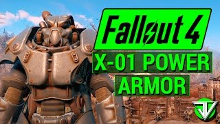 FALLOUT 4: How To Get FULL SET of X-01 BEST POWER ARMOR in Fallout 4!