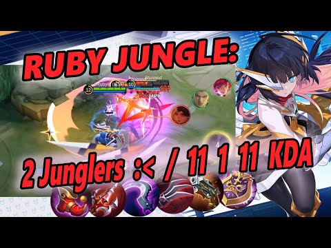 Oh no... There's 2 Junglers!! 🧨 | Full DMG Build | Ruby Jungle | Mobile Legends