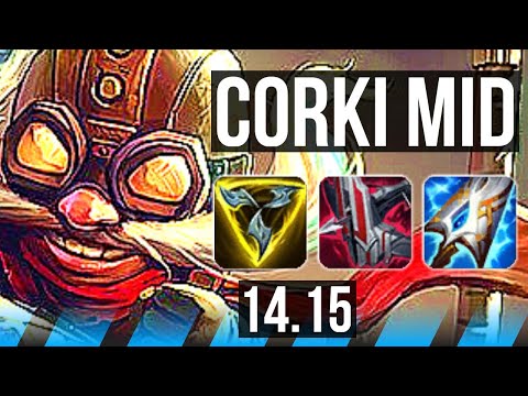 CORKI vs FIZZ (MID) | 52k DMG, Legendary, 65% winrate, 27/3/3 | EUW Grandmaster | 14.15