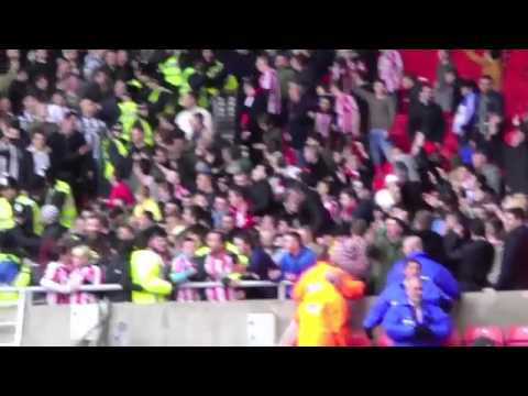 Sunderland 1-1 Newcastle United - In ground trouble 16th January 2011