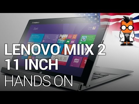 Lenovo MIIX 2 11 inch Tablet Hands On - CES 2014 [ENG]