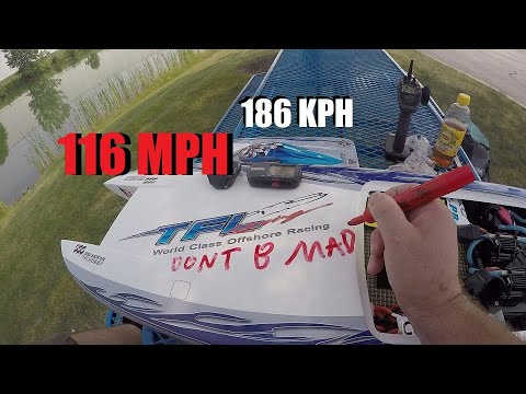 FASTEST RTR type Rc Boat on the PLANET - TFL ZONDA 116MPH (186KPH)