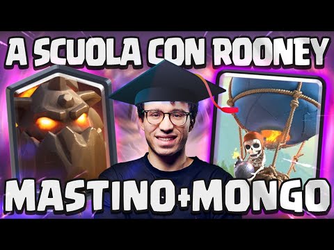 SCHOOL WITH ROONEY: HOT AIR BALLOON HOUND... ONLY 3 CROWNS? - CLASH ROYALE ITA