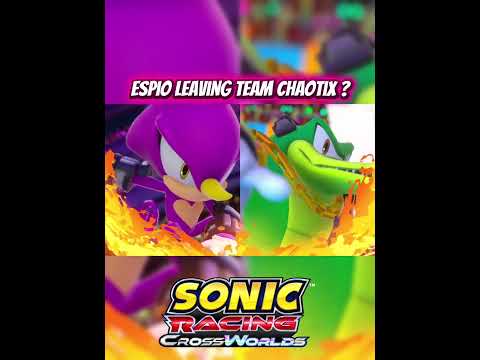 Espio Leaving Team Chaotix ? #shorts #sonic #sonicracingcrossworlds