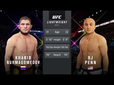 Khabib Nurmagomedov vs BJ Penn | FREE FIGHT | UFC 4