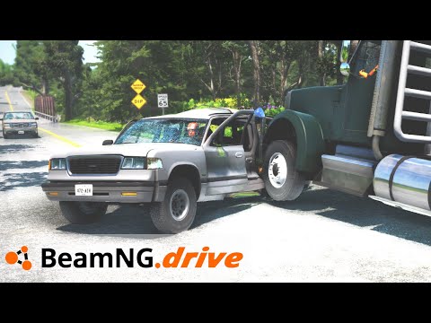 BeamNG drive - Realistic Traffic Crashes #1 | CrashCam BeamNG.drive Gameplay