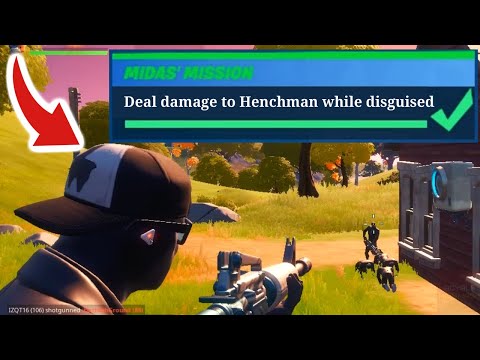 Deal damage to Henchman while disguised | Midas Mission | Fortnite