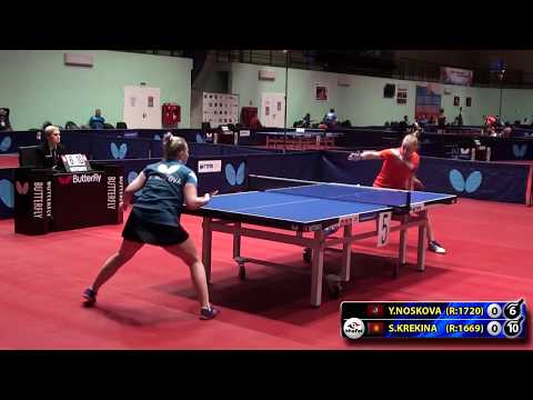 2. НОСКОВА - КРЕКИНА #RUSSIAN #Championships #tabletennis #настольныйтеннис