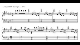 Last Donut Of The Night - J Dilla - Sheet Music - Piano (Cover)
