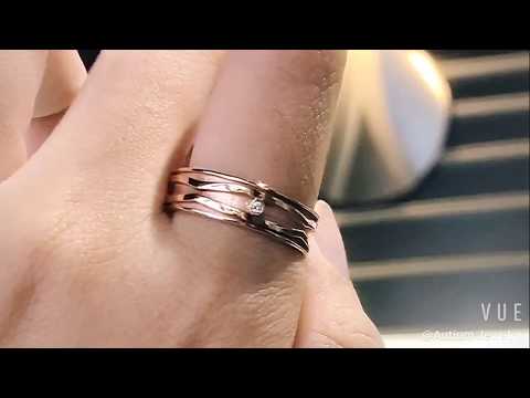 Mitcho Yixo Sandblasting Wedding Band, 0.015CT Diamond, Men Ring, Double Finish, 2019-29