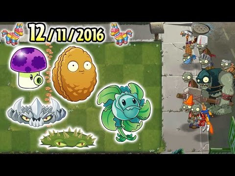 Plants vs Zombies 2  - LVL2 Wall-nut in Pinata Party 12/11/2016 (December 11th)