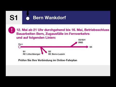 BLS Ansagen - S1 Thun – Münsingen – Bern Wankdorf