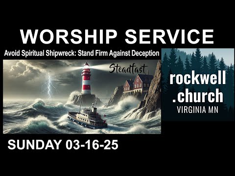 Worship Service 3-16-25 "How to Avoid Spiritual Shipwreck" Pastor Chris Teien