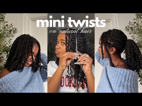 My Updated Mini Twists Routine 2025 | For Longer/Healthier Hair, Quick & Easy To Do, No Hair Added