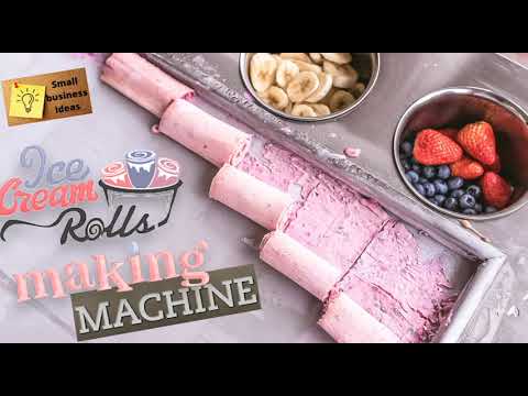 Fried ice cream machine, The perfect solution for your summer small business tasty & healthy snack