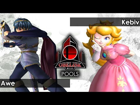 Melee: Awe (Marth) V Kebiv (Peach) - Obelisk 54 Tournament SSBM